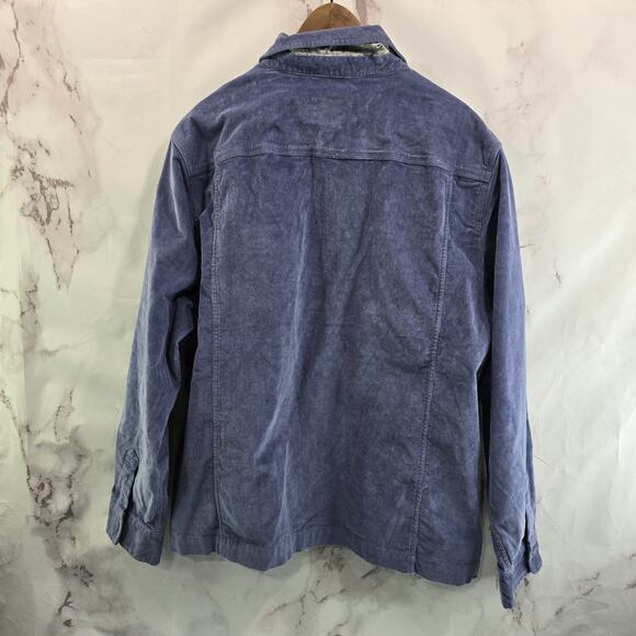Chubbies Jacket Mens XL Light Blue Corduroy Shirt Jacket Keeper Collared Stretch - Picture 5 of 12